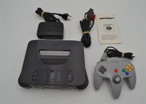 Nintendo 64 - Charcoal Grey - Konsol - SNR NUP10665724 (B Grade) (Genbrug)